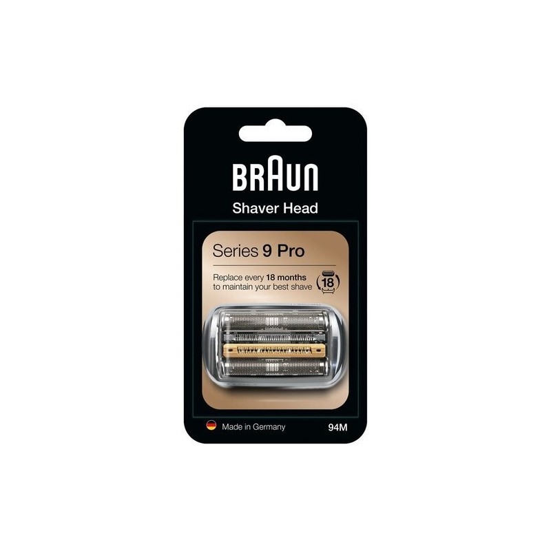 Braun Series 9 Pro 94M Barberhoved Guld Sølv Braun Series 9 Pro 94M Barberhoved Guld Sølv